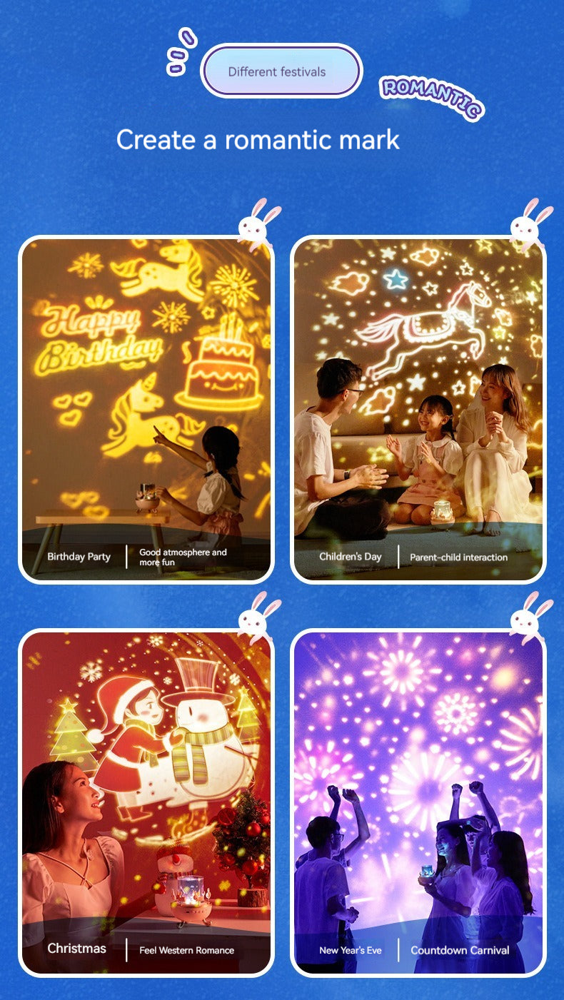 Magical LED Night Light Projector Lamp™ - (IMPORTED)